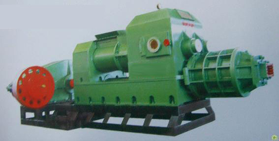 Compact vacuum brick machine