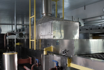 frying machine of instant noodle production line