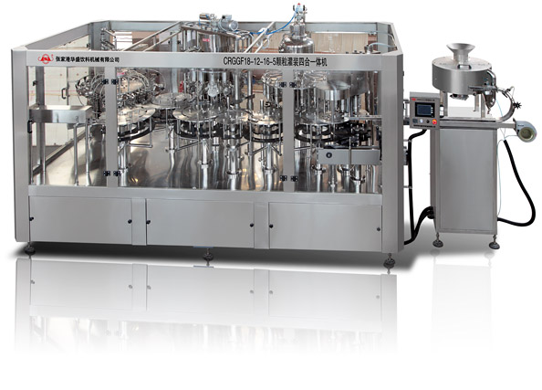 RCGGF juice with grainy 4-in-1 filling machine 