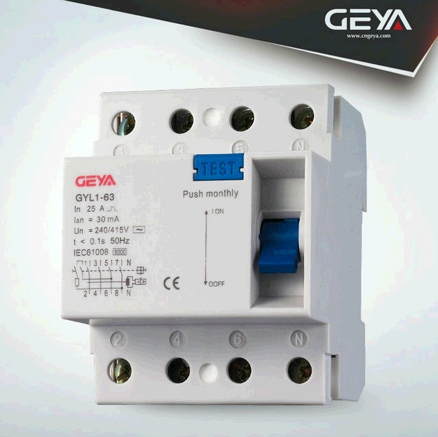  4P F364 RCCB/RCD/Residual Current Circuit Breaker