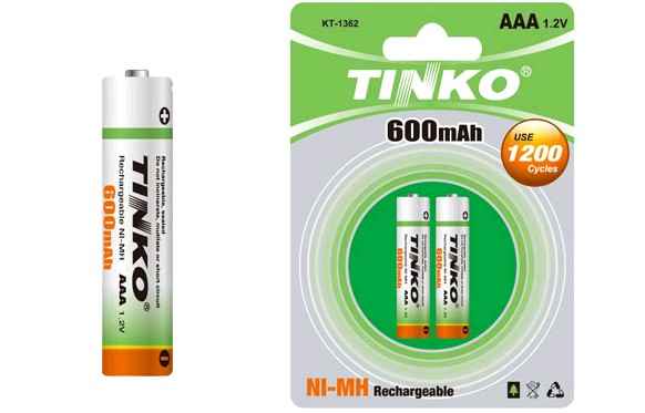 NI-MH 600MAH 1.2V Rechargeable Battery